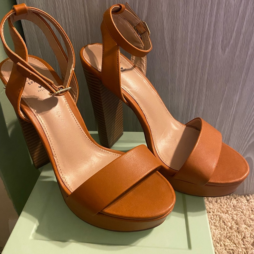 Call it Spring Brown Heels